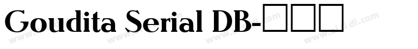 Goudita Serial DB字体转换